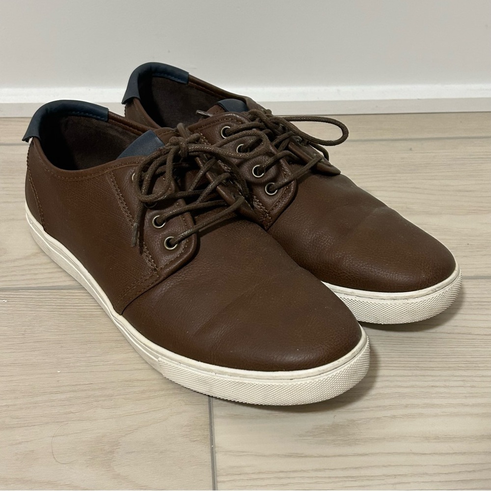 Brown & Blue Faux Leather Dressy Sneakers - Steve Madden